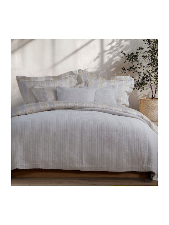 Nef-Nef Homeware Morelo Κουβέρτα Υπέρδιπλη 230x250εκ. Γκρι