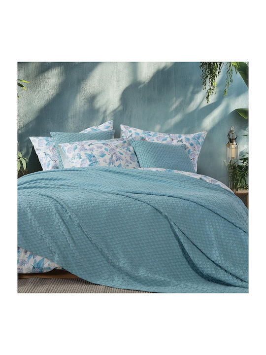 Nef-Nef Homeware Elmer Decke Piqué Moné 160x240cm Aqua