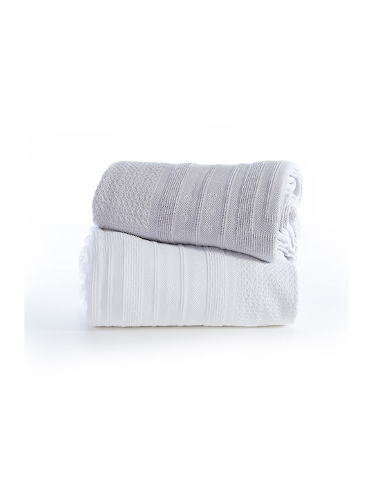 Nef-Nef Homeware Bernard Κουβέρτα Πικέ Υπέρδιπλη 230x250εκ. White