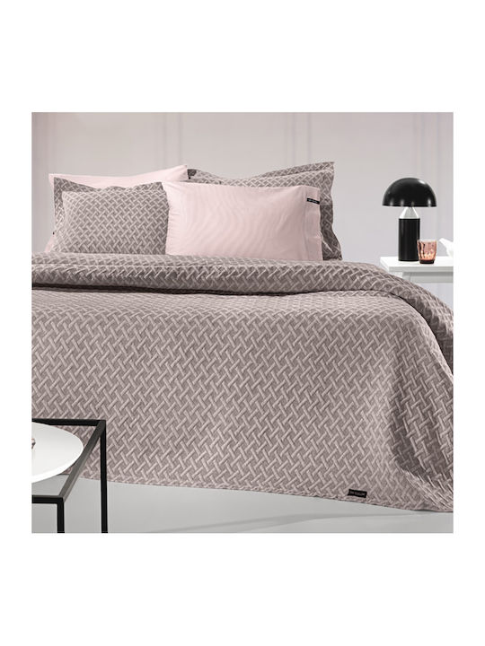 Guy Laroche Bello Κουβέρτα Πικέ Υπέρδιπλη 245x260εκ. Wenge