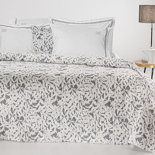 Guy Laroche Blossom Κουβέρτα Σενίλ King Size 260x250εκ. Smoke