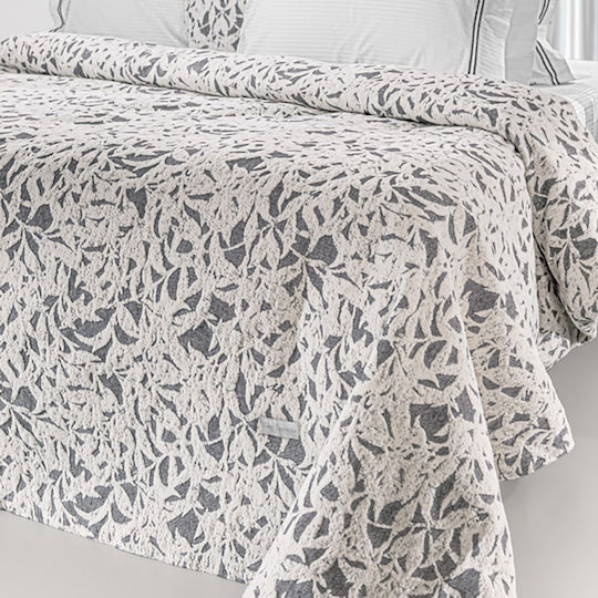 Guy Laroche Blossom Κουβέρτα Σενίλ King Size 260x250εκ. Smoke