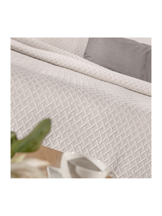 Guy Laroche Bello Κουβέρτα Πικέ Υπέρδιπλη 245x260εκ. Ivory