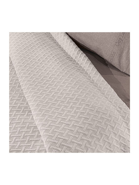 Guy Laroche Bello Κουβέρτα Πικέ Υπέρδιπλη 245x260εκ. Ivory