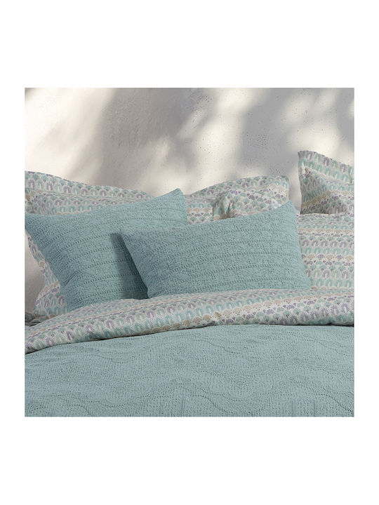 Nef-Nef Homeware Starige Κουβέρτα Πικέ Υπέρδιπλη 230x250εκ. Aqua