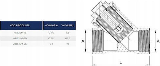 Diamond Βάνα / Διακόπτης 1/2"