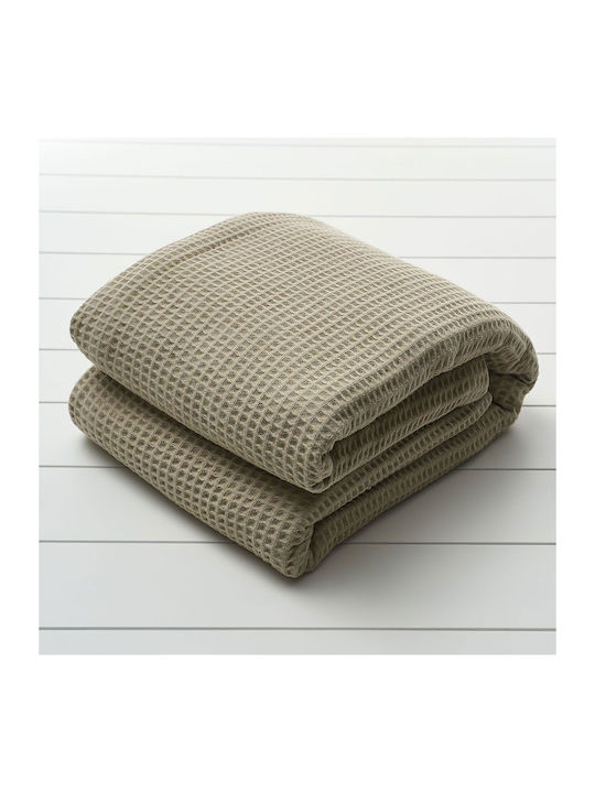 Vesta Home Κουβέρτα Πικέ Υπέρδιπλη 240x250εκ. Sand