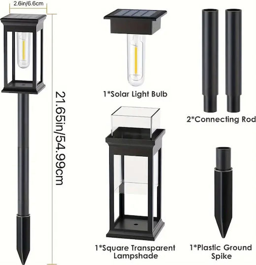 Spiked Solar Light Traffic light 5W with Cold White Light
