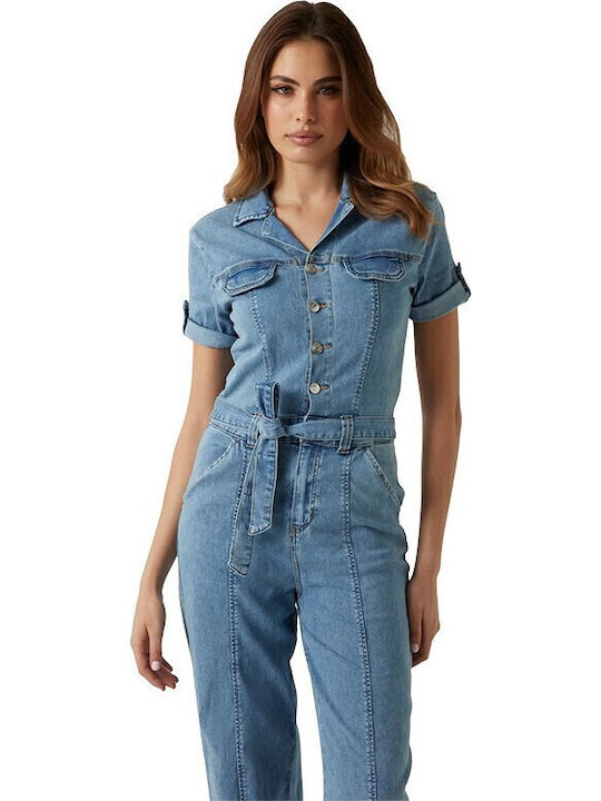 Damen Einteiler Anzug Denim