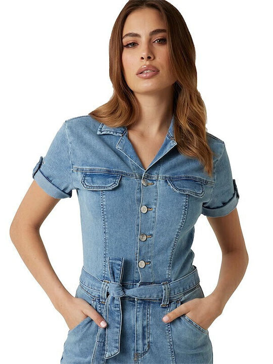 Damen Einteiler Anzug Denim