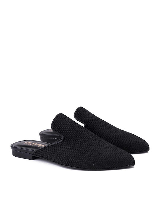 Julia Mules mit Absatz in Schwarz Farbe