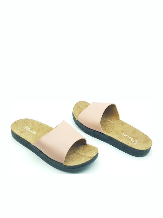 Women's Flat Sandals in Pink Color