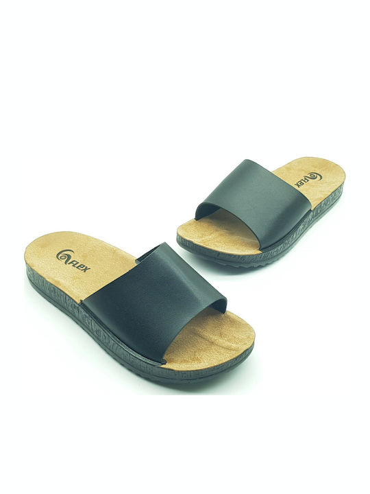 Women's Flat Sandals in Black Color