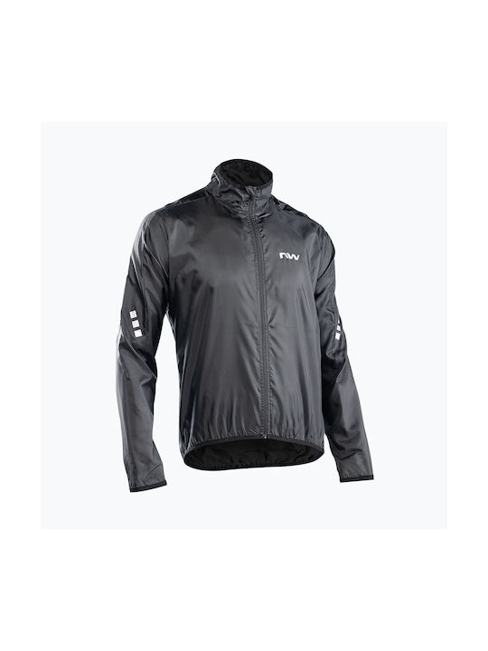 Northwave Vortex Waterproof Cycling Windbreaker Jacket Long sleeve Black
