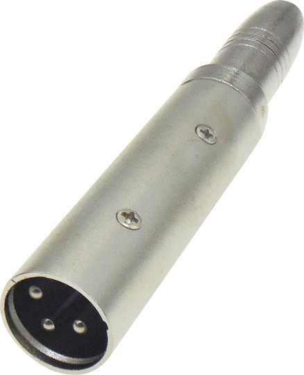 Конвертор XLR мъжки към 6.3mm женски Сребрист 1бр 02.009.0009