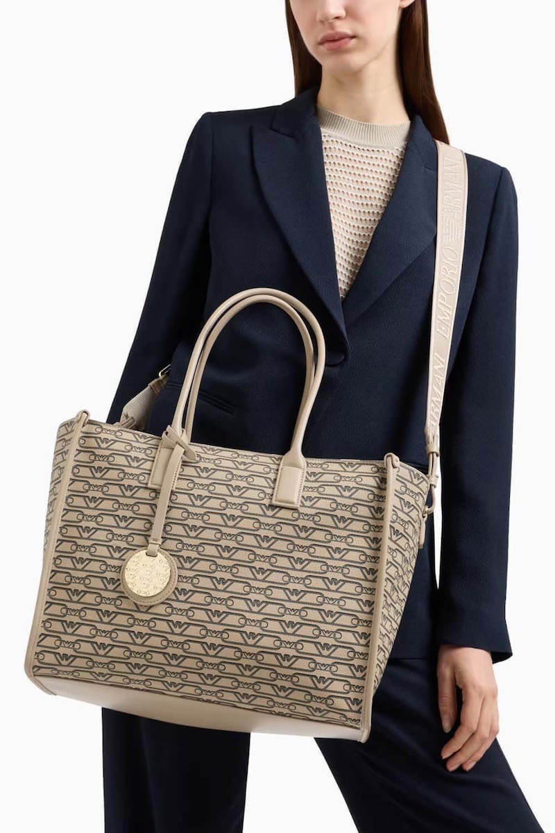 トートバッグ EMPORIO ARMANI Woman Tote bags Beige EW000370AF11951 F1074 Emporio Armani Women's Bag Shoulder Beige EW000370AF11951