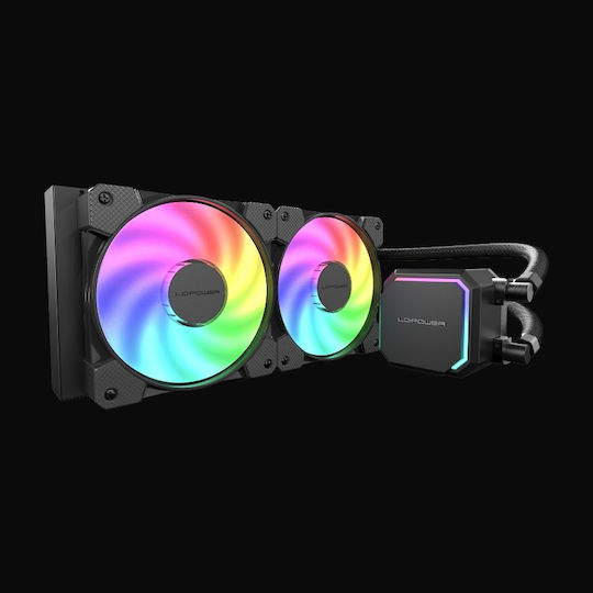 LC-Power Jet Flow Υδρόψυξη AIO CPU με 2 Ανεμιστήρες 120mm και ARGB Φωτισμό