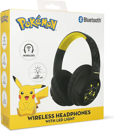 OTL Pikachu Безжични / Жични Over Ear Слушалки с 50 часа Работа Черни