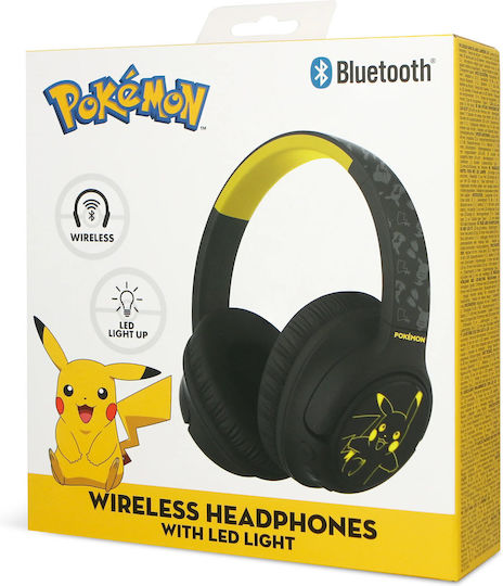 OTL Pikachu Безжични / Жични Over Ear Слушалки с 50 часа Работа Черни