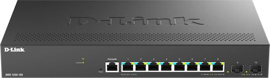 D-Link DMS-1250-10S/E Verwaltet L2 Switch mit 8 Ports Ethernet und 2 SFP Ports