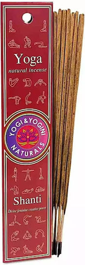 Yogi & Yogini Raumdüfte Sticks Shanti mit Parfüm Sandelholz 3280 10 Stück