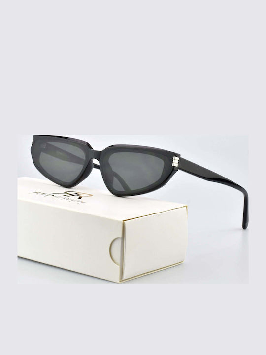 Red Raven Nightfall Men's Sunglasses with Black Plastic Frame and Black Lens rd-000049-BLACK-52776708440398