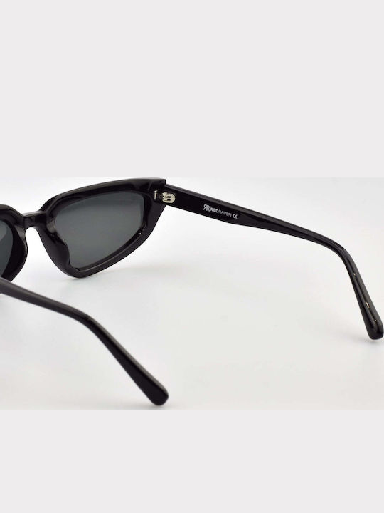 Red Raven Nightfall Men's Sunglasses with Black Plastic Frame and Black Lens rd-000049-BLACK-52776708440398