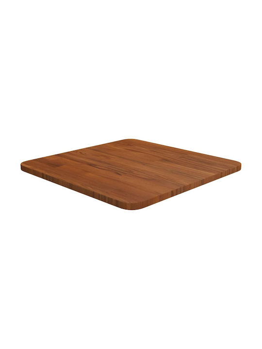 vidaXL Quadratisch Tischoberfläche aus Massivholz Dark Brown 40x40x1.5cm 343014 1Stück