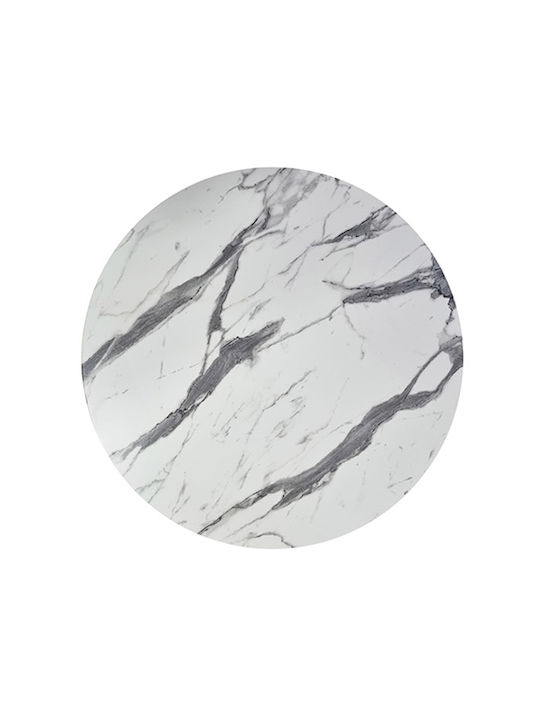 Zita Plus Carrara Επιφάνεια Τραπεζιού Werzalit 60x60x2.5cm 13.0014