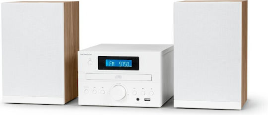 Thomson Sound System 2 Mini HiFi MIC121BT 50W with CD Player and Bluetooth White