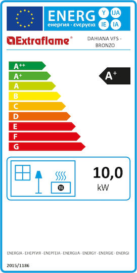 La Nordica Dahiana Σόμπα Pellet 10kW Χάλκινο