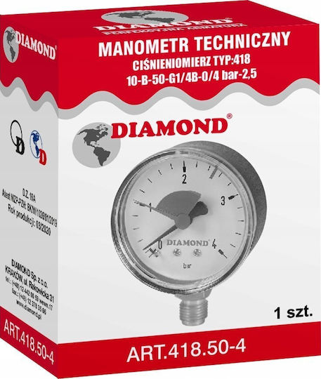 Diamond Case with Manometer ART.418.63-6