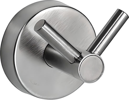 Karag Uno Double Wall-Mounted Bathroom Hook ​6x6cm Satine