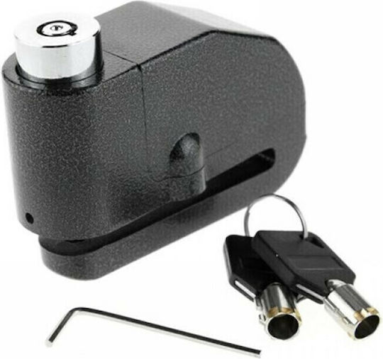 ACP Motorcycle Disc Brake Lock with Alarm & 7mm Pin in Black