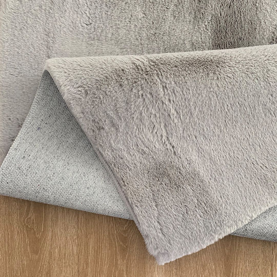 Beauty Home Rabbit Art 9643 Σετ Μοντέρνα Χαλιά Κρεβατοκάμαρας Γκρι 9643-ΣΕΤ 3τμχ