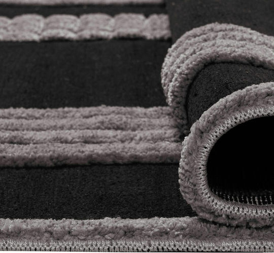 Beauty Home Noir Art 9437 Bedroom Rug Set Black / Μαύρο 9437-Set 3 Pieces