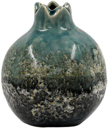 Fylliana Tischplatte Glücksbringer Granatapfel Grün Keramik 13x15cm 1Stück Fylliana Tischplatte Glücksbringer Granatapfel Grün Keramik 13x15cm 1Stück