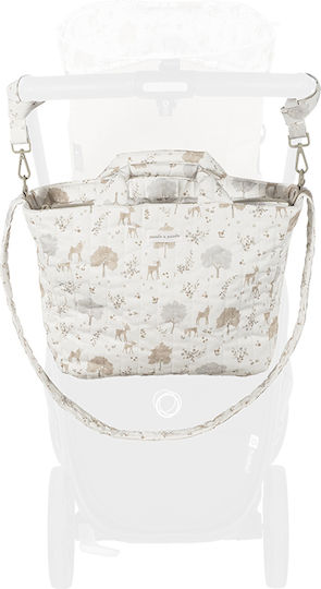 Pasito a Pasito Shoulder/Hand Diaper Bag Beige 43x29x11cm.