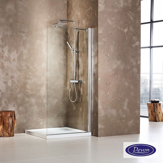 Devon Fixed Side for Shower 57-59x185cm Clear Glass