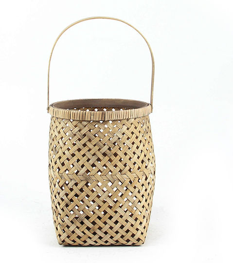 Zaros Φαναράκι Bamboo Επιτραπέζιο Μπεζ 23x23x28.5εκ.