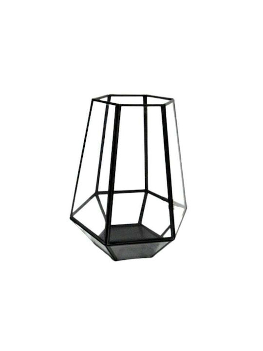 Koopman Φαναράκι Γυάλινο Επιτραπέζιο Μαύρο 18x18x25εκ. Koopman Φαναράκι Γυάλινο Επιτραπέζιο Μαύρο 18x18x25εκ.