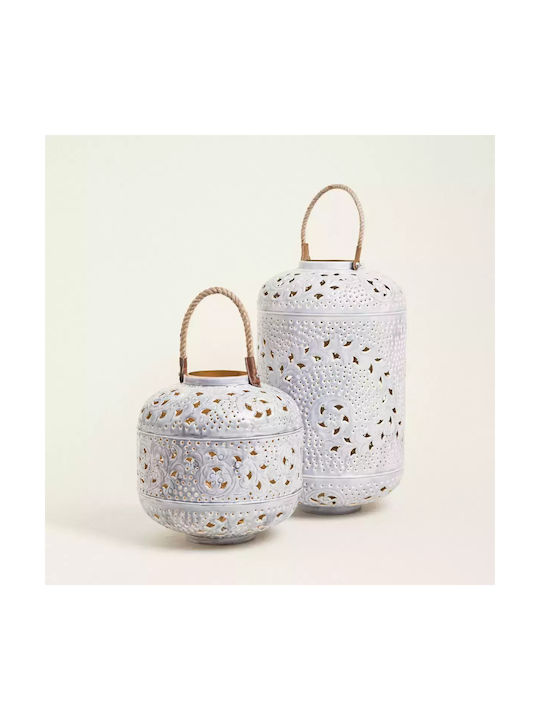 Φαναρι Μεταλικο Γκρι 51 X 28 Cm Beauty Home