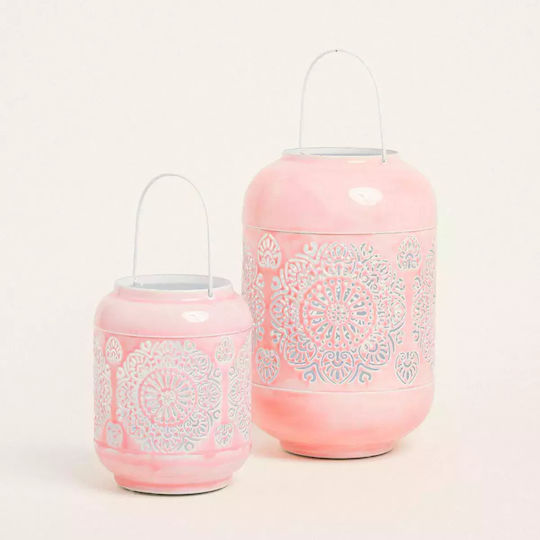 Felinar Metalic Roz 15 X 20 Cm Beauty Home Felinar Metalic Roz 15 X 20 Cm Beauty Home