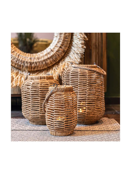 Fylliana Umeko Φαναράκι Ψάθινο Επιτραπέζιο Λευκό 16x25x25εκ. Fylliana Umeko Φαναράκι Ψάθινο Επιτραπέζιο Λευκό 16x25x25εκ.