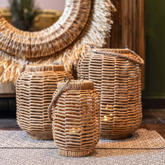 Fylliana Umeko Φαναράκι Ψάθινο Επιτραπέζιο Λευκό 16x25x25εκ. Fylliana Umeko Φαναράκι Ψάθινο Επιτραπέζιο Λευκό 16x25x25εκ.