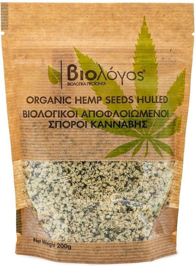 Αποφλοιωμένοι Σπόροι Κάνναβης Βio 180g Βιολόγος