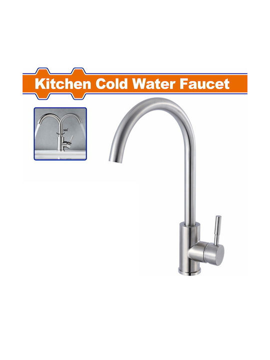 Wadfow Counter Kitchen Faucet Silver