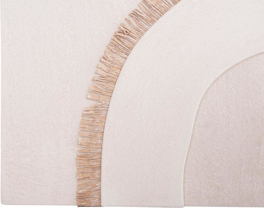 Hm4534 Правоъгълна картина серия Санторини Hm4534 MDF цвят екрю-декорация бежов 48x4.5 дебелина X60cm код 0538049