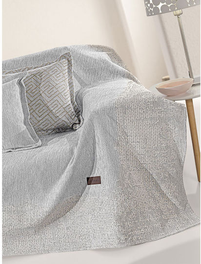 Guy Laroche Perth Ριχτάρι Πολυθρόνας Chenille 180x150εκ. Grey