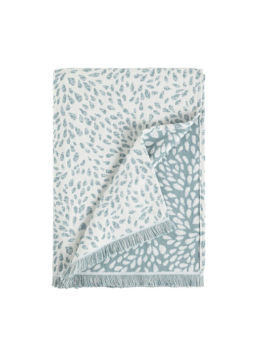 Nima Kalif Three-Seater Sofa Throw 180x300cm Petrol Blue